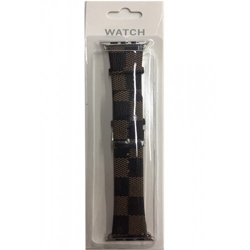 Apple Watch Belt Checker Brown -42-44-45mm